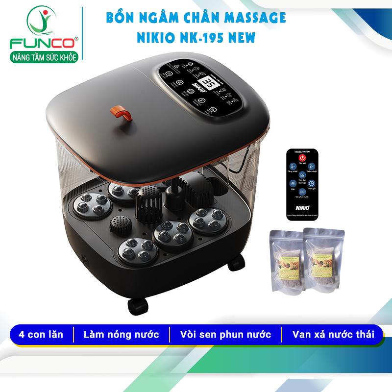  Máy ngâm chân massage Nhật Bản Nikio NK-195 New - Cải thiện giấc ngủ lạnh chân 