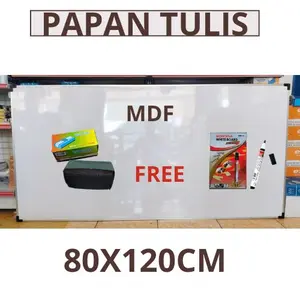 Papan Tulis 80X120CM whiteboard besar GRATIS SPIDOL DAN PENGHAPUS