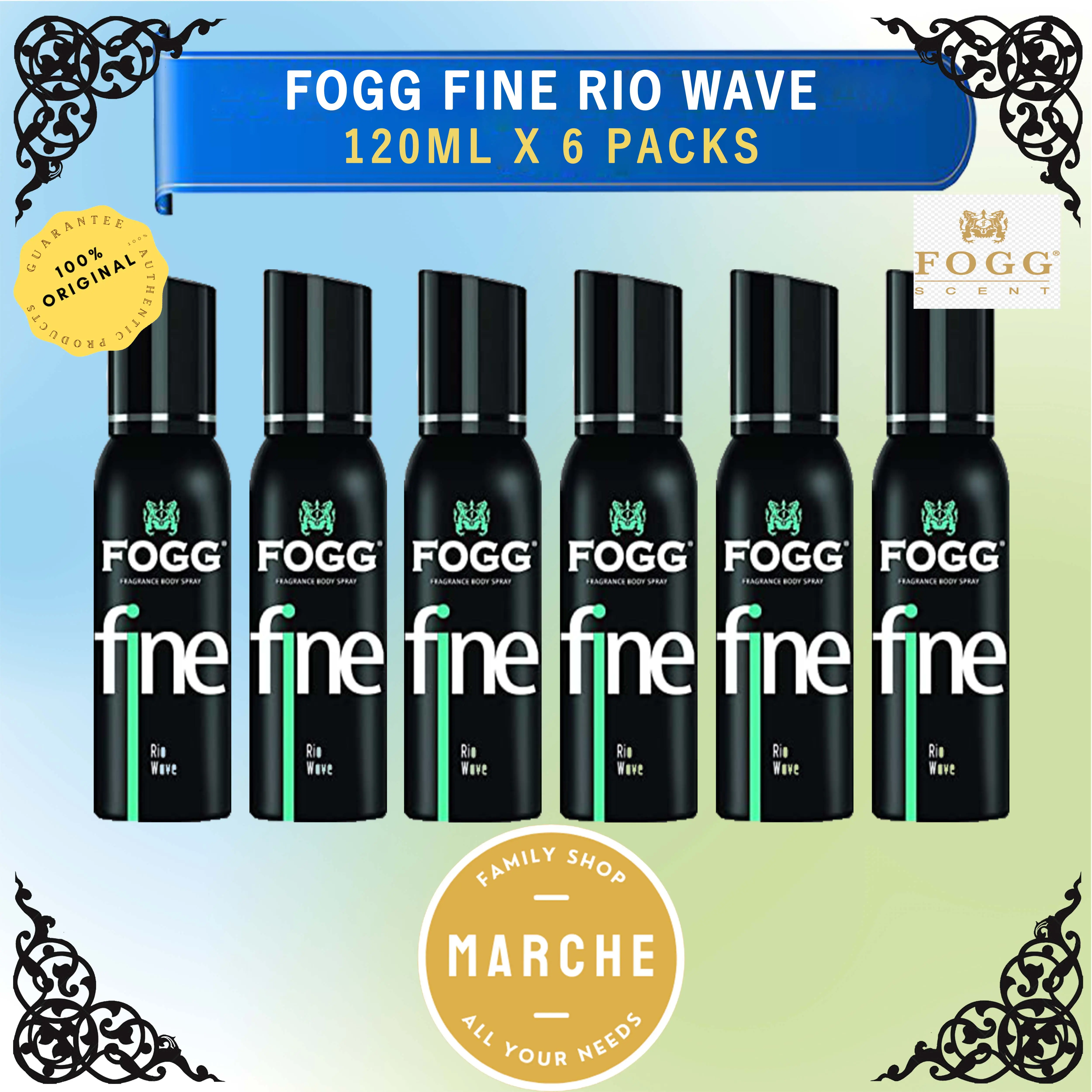 Fogg Fine Rio Wave 120ml #Marche Family Shop# Box Spray