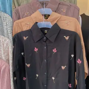 Atasan katun twill bordir premium