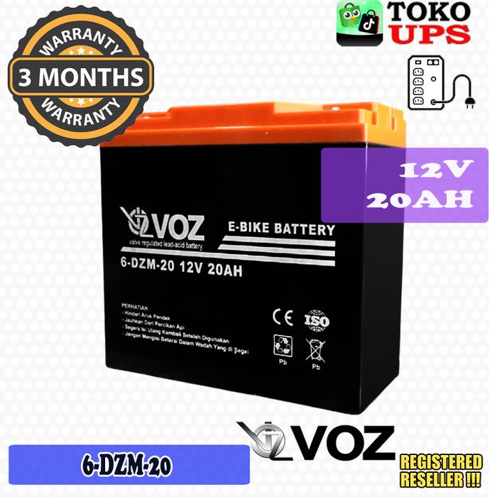 Gambar VOZ Battery E-Bike 12V 20AH 6DZM20 Baterai Sepeda Listrik 20AH - Bubble dari TokoUPS Kota Administrasi Jakarta Pusat Tokopedia
