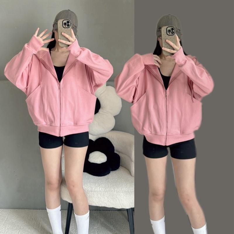 Shiershop Áo Khoác Gân BOGEN Form Rộng Túi Đứng 6 Túi Màu Sắc Phù Hợp Với Phong Cách Casual