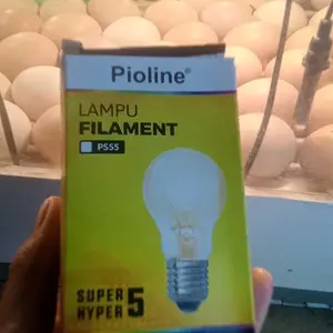 pioline Lampu Pemanas Ayam 5 Wat 1 Pack Isi 10 Pcs Lamp untuk Penghangat Ayam