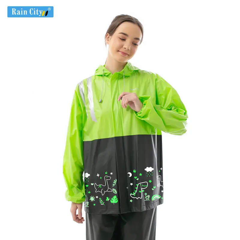 Jas Hujan Setelan Basic Doodle - 67161 1