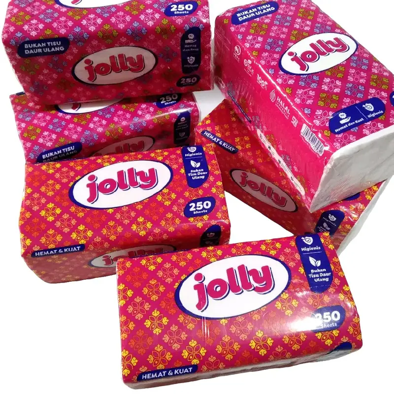 Tissue JOLLY 250 Sheet || Tisu Pembersih/Tisu Wajah Anak dan Dewasa 0