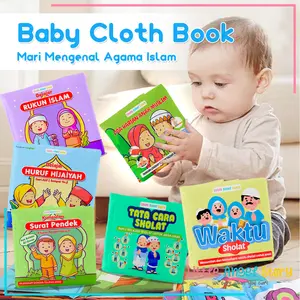BUKU KAIN EDUKASI ANAK Buku Bantal Bayi Mainan Edukasi Karakter Anak Balita Belajar Cerita Gambar Edukatif Cloth Education Soft bookKAS Books