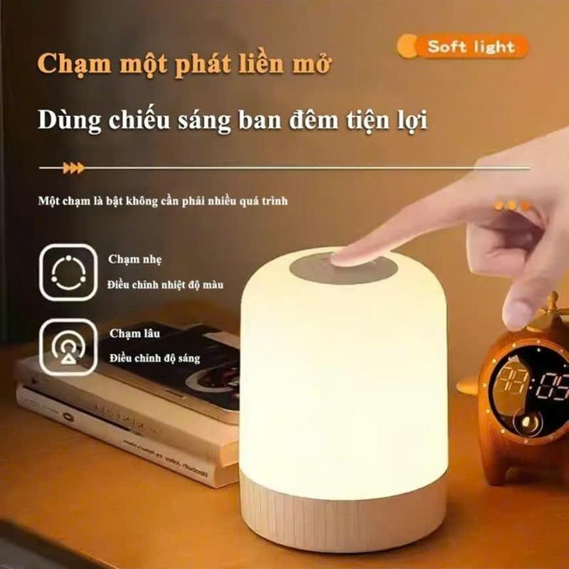 Đèn cảm ứng 3 màu ánh sáng,Thích hợp cho phòng ngủ/bàn/đèn ngủ Đèn ngủ để bàn cảm ứng đèn led