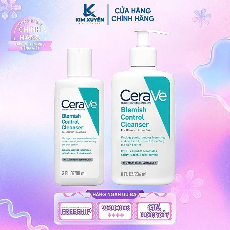 BLEMISH CONTROL Sữa rửa mặt CERAVE Blemish Control Cleanser 88ML 236ML - DA DẦU MỤN