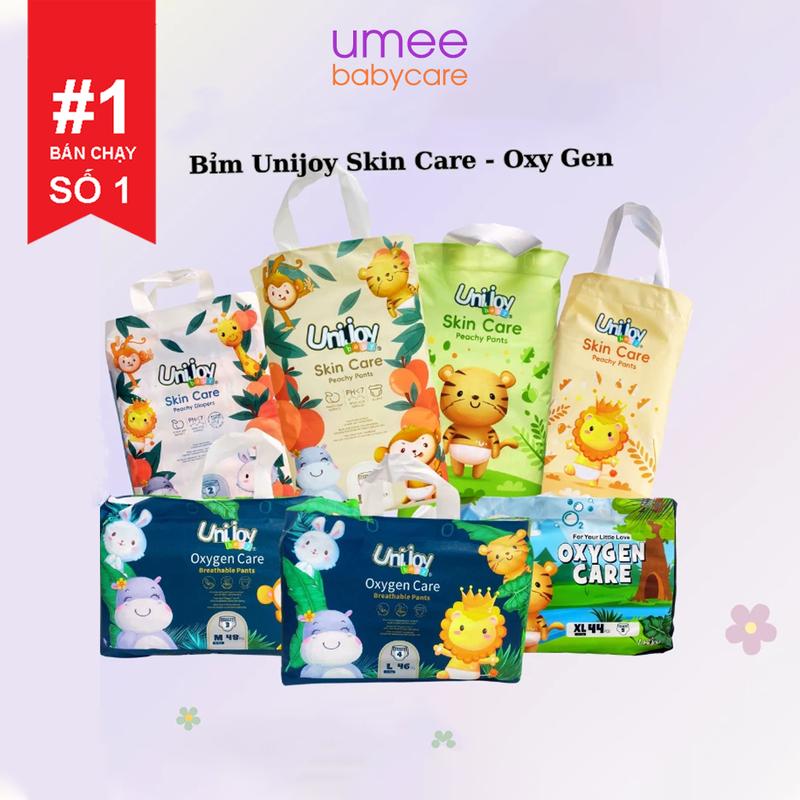 Tã/ Bỉm quần dán Unijoy Oxygen Care/ Skin Care đủ size từ…