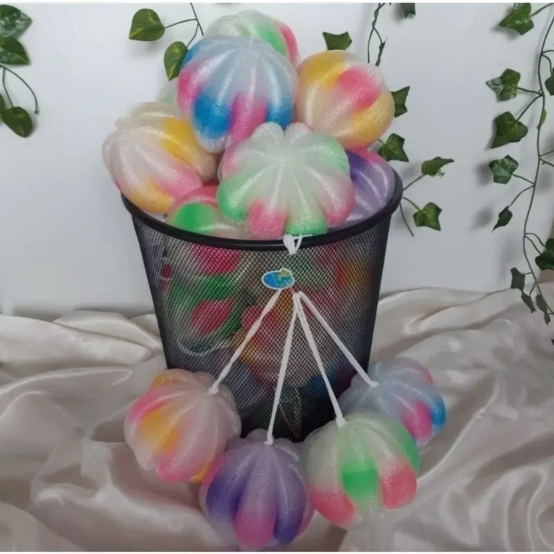 ￼SPON MANDI BULAT LABU PELANGI 35gr / BAWANG RAINBOW 3 Warna 35gr