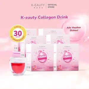 K-EAUTY Collagen Drink | Paket Bulanan 30 Sachet | Minuman Kolagen Pencerah Kulit