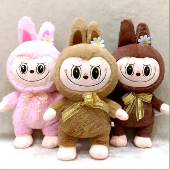 Boneka Labubu jumbo The Monster 50Cm Heart Macaron Unofficial Kado Anak Dolls Toys