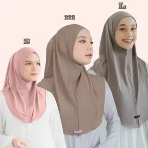 Jilbab Zaida Non Pad / Jilbab Instan Pinguin Non Ped / Bergo Sport Non Ped Size S M L hijab hijab instan Sporty