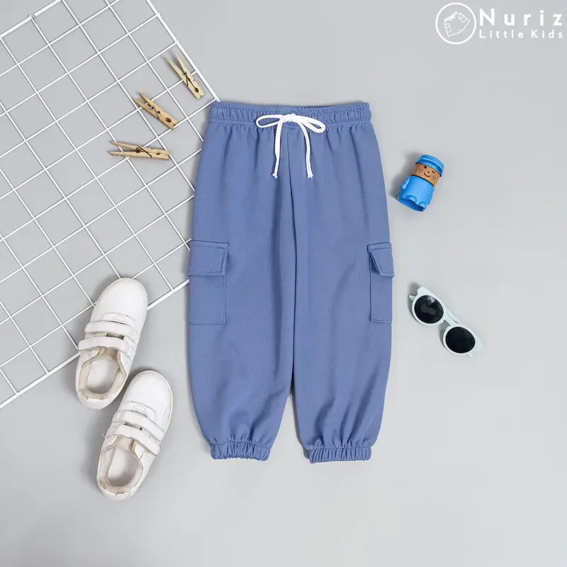 100K 4 PCS Celana Jogger Chargo Anak-Anak Umur 1-12 Tahun Laki-Laki Perempuan bahan Japan Line 5