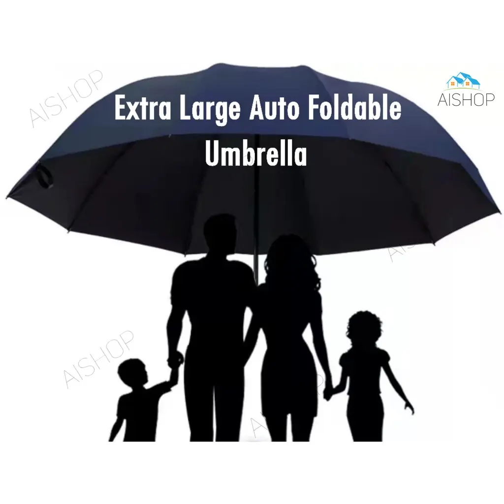 [SG Seller] Extra Large Foldable Umbrella one button open close automatic  Windproof Umbrella