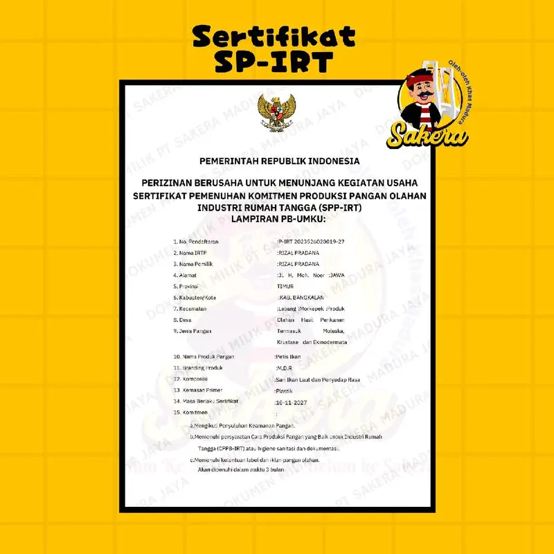 (Sakera) 500g PETIS IKAN TUNA FREE mg 1 5