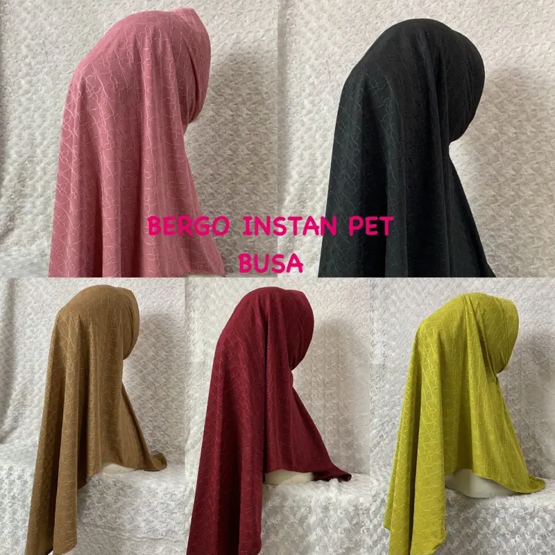 Beauty Hijab - hijab instan bergo ped jersey embos ........ Mewah Cantik Kerudung Muslim Nyaman 0