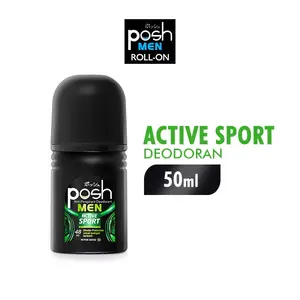 Posh Men Active Sport Deodorant Roll On 50ML Deodoran Pria