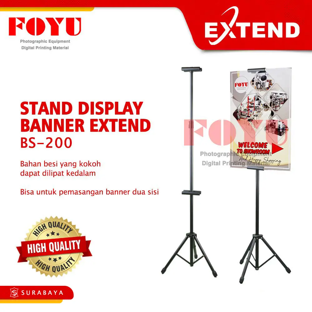 Tripod Stand Display Banner Poster Extend BS-200 Besi