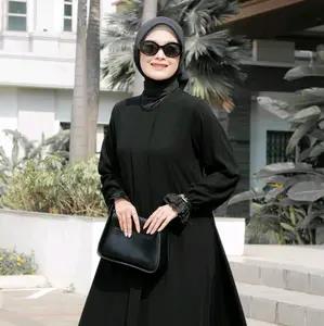 gamis Darby/ dnl ruxury original tangan renda jetblack