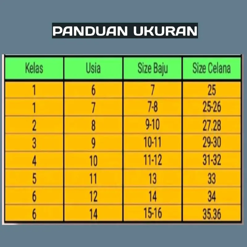 Setelan Seragam Sd Baju Pramuka SIAGA Lengan Pendek Celana Coklat Panjang Untuk Anak Laki-laki Kelas 1-6 2