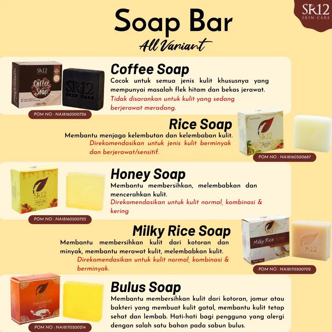 SABUN WAJAH SR12 / SOAP BAR