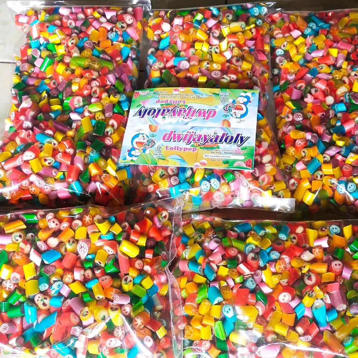 Permen LoliPop Viral Stiky Candy 1kg - Rasa Manis dan Lengket - Food, Camilan, Snacks