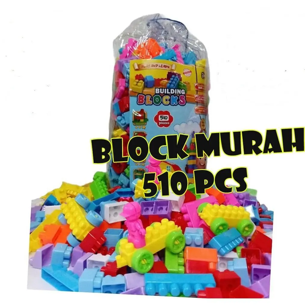 Mainan Ukuran Balok Kecil Medium Edukasi Penyortir Hadiah Cowok Cewek Berenaka Warna Anak PIP 510 PCS - Toys