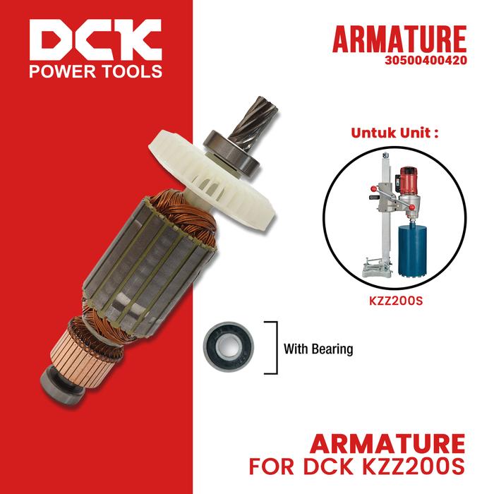Gambar Armature/Angker untuk Mesin Coring KZZ/DZZ/AZZ200S dari DCK Power Tools Indonesia Kota Administrasi Jakarta Barat Tokopedia