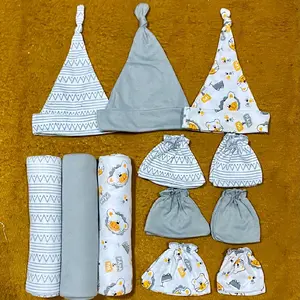 bedong isi 3 pcs dan Topi Set Sartaki Banyak Warna Murah Meriah 9 Pilihan Warna Variatif Cocok Untuk Berbagai Kesempatan Harga Ekonomis