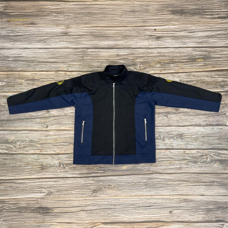 Áo Khoác Nam Nữ Unisex Kaki Lót Dù Hình Thêu Kuwagaraiger Trấn Lôi Xanh