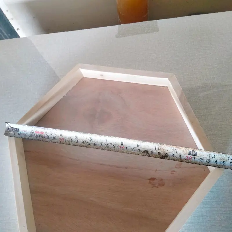 Kotak hantaran sesrahan Hexagonal segi 6 bahan jati belanda 4