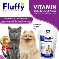 Gambar Fluffy Magic Collagen 40g, 75g dan 150g Vitamin Kucing dan Anjing Vitamin All in One Solution dari Fluffy Magic Kota Administrasi Jakarta Utara 5 Tokopedia