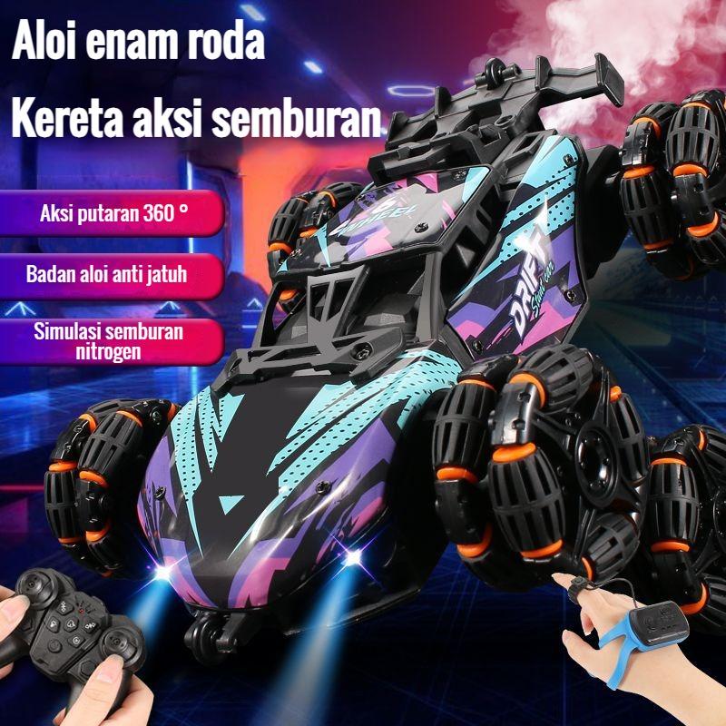 Kereta Lagak RC,Lengan Ayun Mewah Gas Semburan 6x6,Pendakian Menegak ...