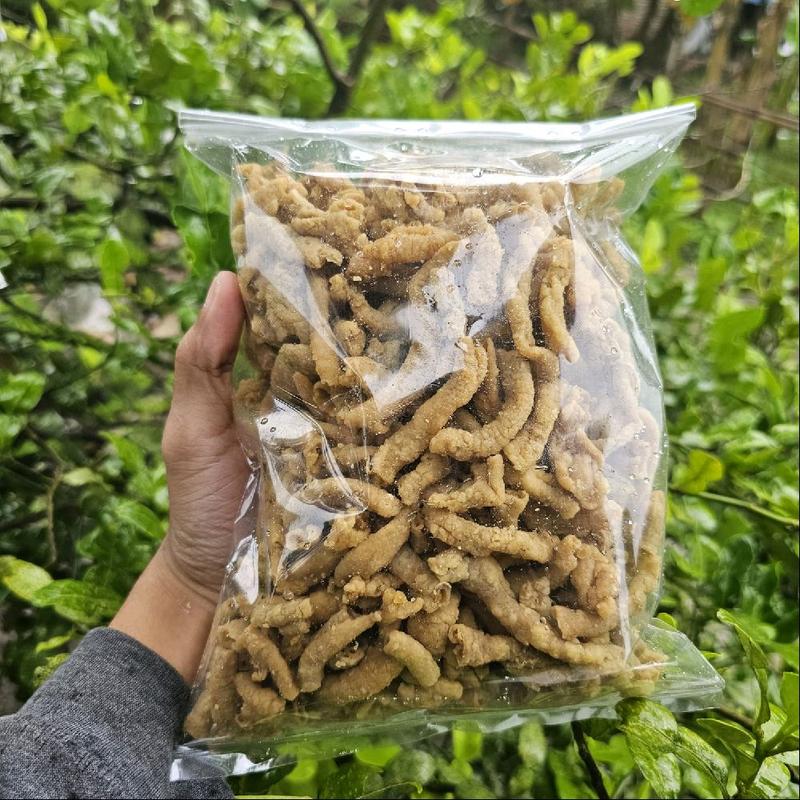 1ball - 2kg   Camilan Keripik usus ayam crispy premium kripik usus original  Cemilan Snack Food Pedas Asin 5
