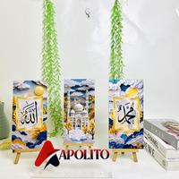 Gambar HIASAN DINDING ISLAMI KALIGRAFI ALLAH MUHAMMAD WALL DECOR 15X30 CM APOLITO PAJANGAN DINDING ISLAMI TULISAN AESTHETIC - O16 ALLAH dari Apolito Kota Malang 5 Tokopedia