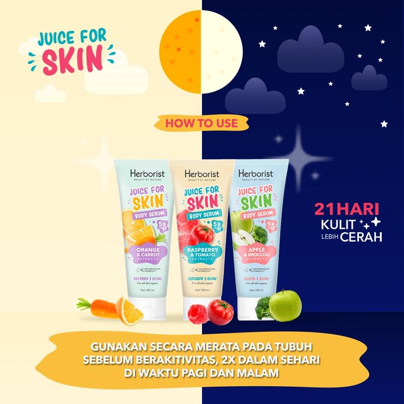 HERBORIST BODY SERUM 3 PCS HERBORIST ORIGINAL PEMUTIH BADAN BPOM 21 HARI PUTIH 8