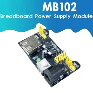 MB102 Professional Power Supply Module Arduino dan Breadboard Solderless Dual Channel 3.3 V / 5V LED indicator untuk Proyek Elektronik