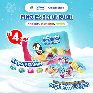 Pino Es Serut Buah 1 Bag (Isi 4 Cup) - Nanas, Mangga, Anggur