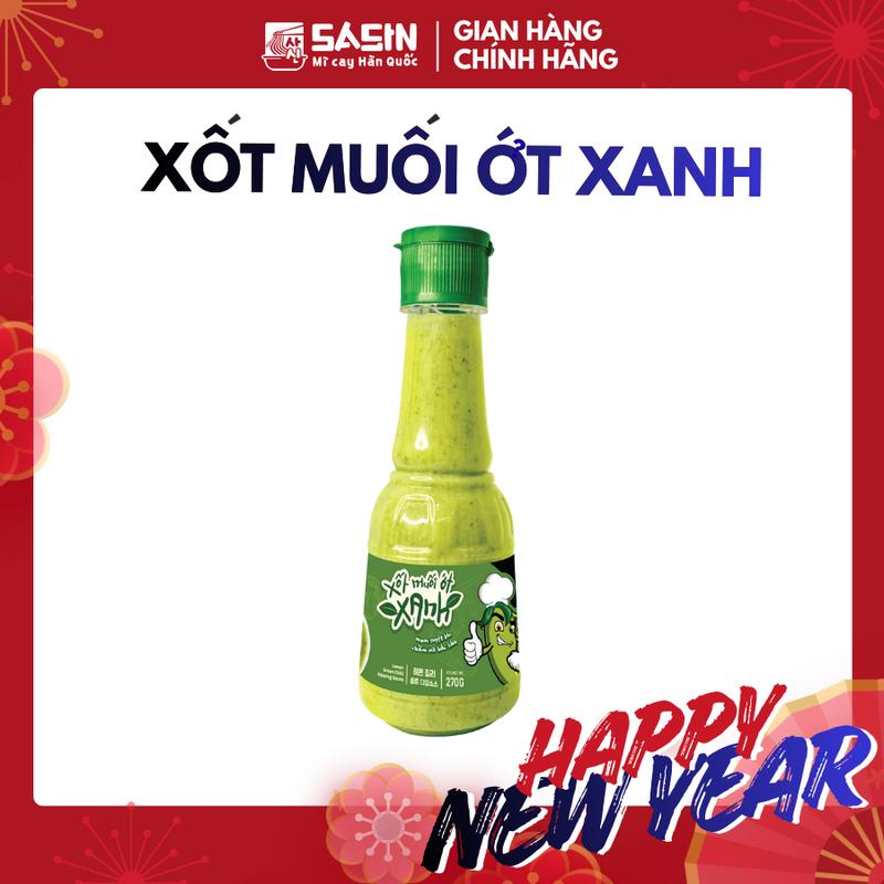  1 chai xốt muối ớt xanh Hàn Quốc 270gr 