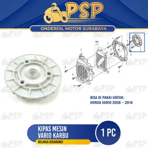 Kipas Mesin Vario 110 Karbu - Pendingin Magnet Magnit Radiator Honda Vario 110 CW Vario Techno 110