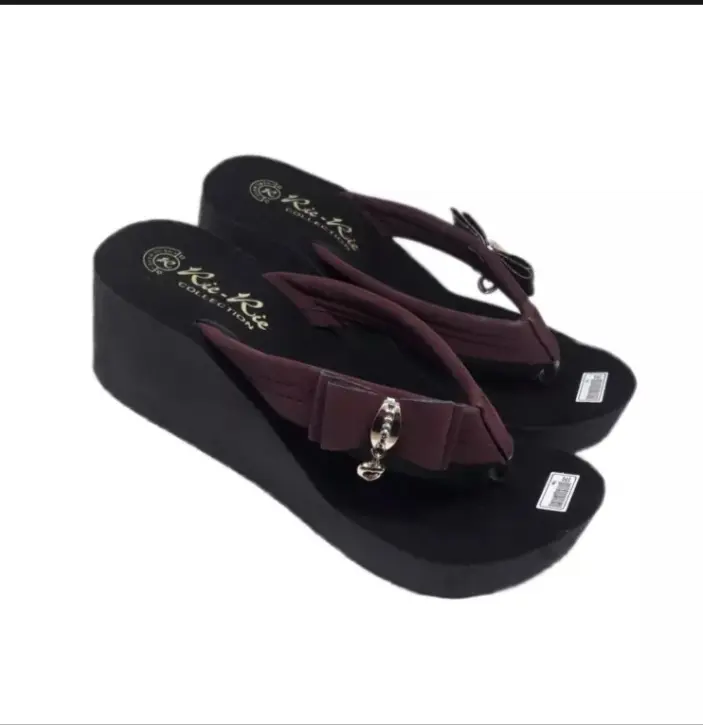 sandal wedges wanita pita samping terbaru2023 Sandal jepit Sendal 3