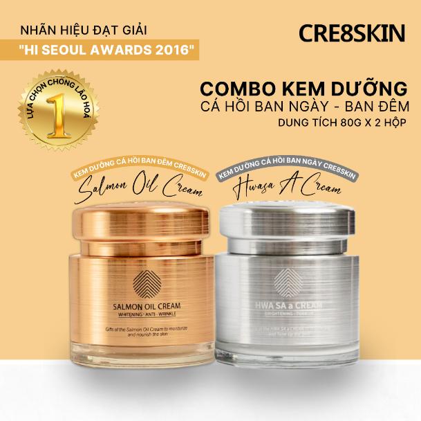 Kem Dưỡng Cá Hồi Cre8skin Salmon Oil Cream 80g Làm Đẹp Da Skincare