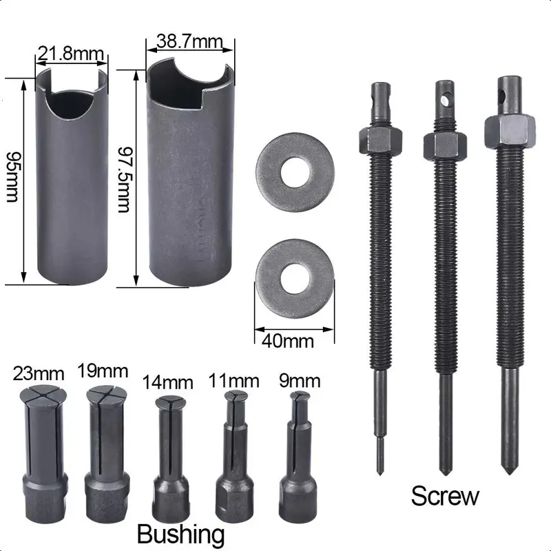 Bearing Puller Set 12 Pcs CVT Treker Lepas Pembuka Bearing Laher Tutup CVT Treker Bearing Dalam Treker Laher 7