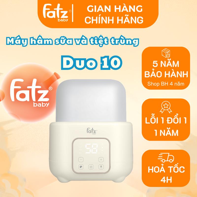 Fatz Baby - Máy Hâm Sữa Và Tiệt Trùng Điện Tử Duo 10 - 2 Bình Fatzbaby Khoai Tây Shop Cho Bé 4 Chức Năng Hâm Sữa Hâm Thức Ăn Rã Đông Sữa Tiệt Trùng