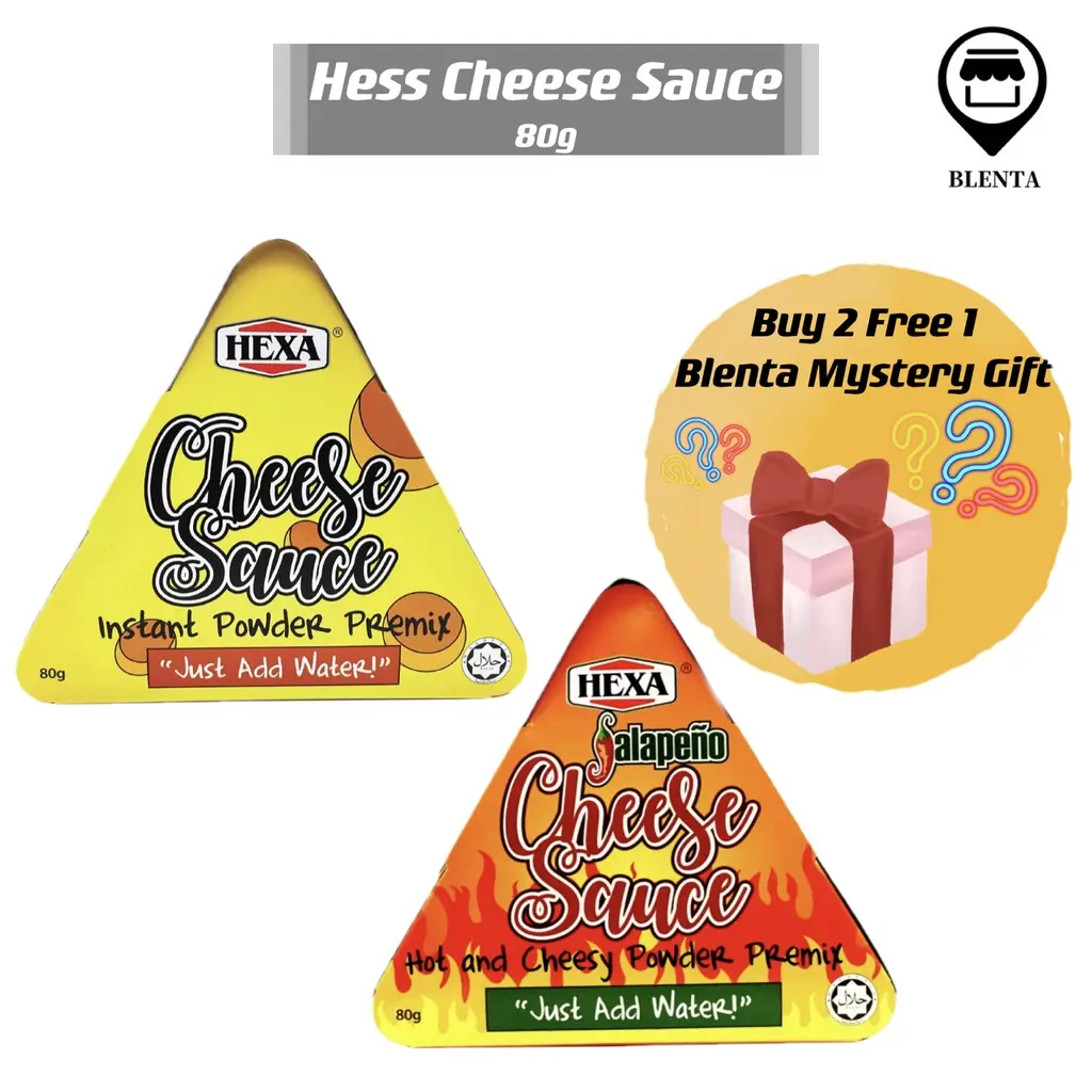 [Bundle of 2]Hexa Cheese Sauce Instant Powder Premix /Jalapeño Hot and Cheesy Powder Premix 80gSG READY STOCK