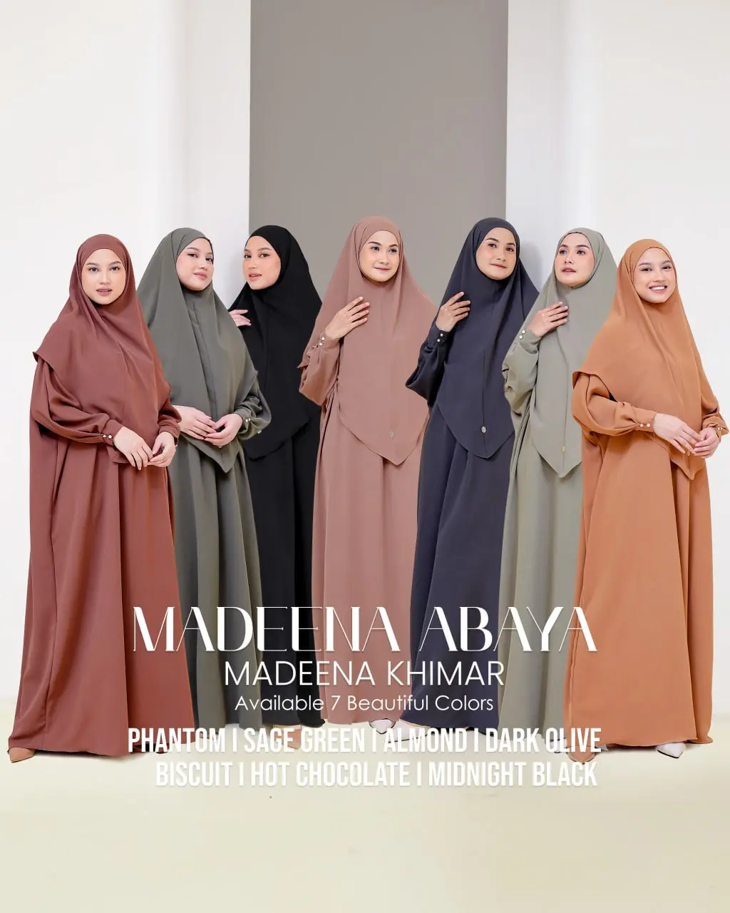 MADEENA ABAYA BY LIDIA HADIWINOTO | ABAYA POLOS | ABAYA ANTI UV