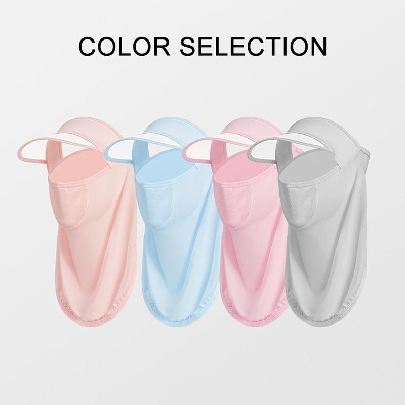 Product Introduction of GTUBIKE UPF50+ Outdoor Anti-UV Ice Silk Breathable Mask With Brim Hat Women Full Face Cover Sunscreen Driving Neck Protection 31