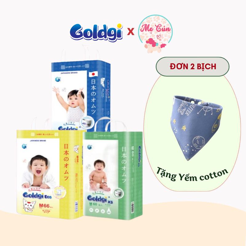 Tã bỉm dán quần Nhật Bản Goldgi Premium X5 Eco đủ size NB92 S84 M66 M60 L56 L48 XL46 XL44 XXL34