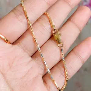 GELANG TIPIS SIMPEL GELANG PADI GOLD WHITE  Elegan Bracelets